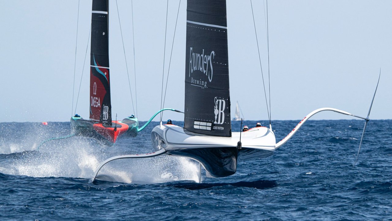Patriot — American Magic's AC75, Farr Design 890, foiling in America's Cup racing